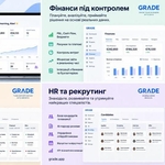Grade.app — ERP-система для IT-компаній: фінанси, CRM, проєкти та HR в одному місці