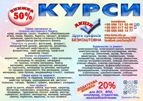Отримай професію з майбутнім — курси зі знижкою до 70%